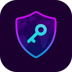 لوگوی رسمی فیلترشکن قوی VPN رایگان کلید با پسزمینه تیره و نماد کلید درخشان
