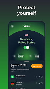نحوه اتصال به بهترین سرور در فیلترشکن قوی VPN 1111 با یک کلیک