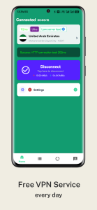 اتصال موفق و بدون قطعی فیلتر شکن با سرور آمریکا و اروپا در اپلیکیشن Ash VPN