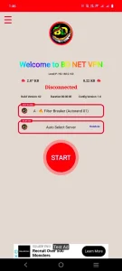 دانلود فیلتر شکن قوی VPN رایگان برای اندروید با لینک مستقیم محیط برنامه قبل از اتصال