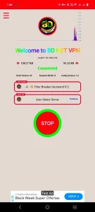 اتصال موفق و پیدا کردن بهترین سرور BD NET VPN با لینک مستقیم رایگان برای گوشی