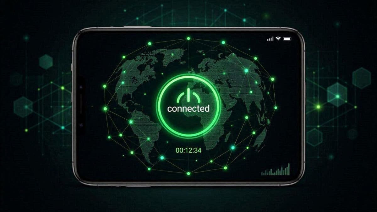 محیط برنامه فیلتر شکن قوی و پرسرعت اندروید Cow VPN در حالت متصل