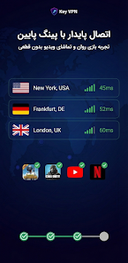 تست سرعت و پینگ پایین فیلتر شکن کلید روی اپراتورهای همراه اول و ایرانسل