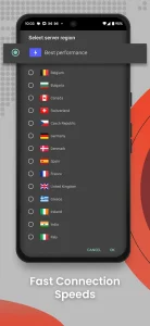 لیست سرورهای فعال سایفون VPN برای انتخاب بهترین موقعیت جغرافیایی