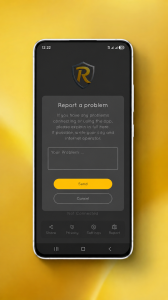 راهنمای تصویری ارسال مشکلات و خطاهای برنامه Ravo VPN به بخش پشتیبانی فنی برای رفع مشکل عدم اتصال